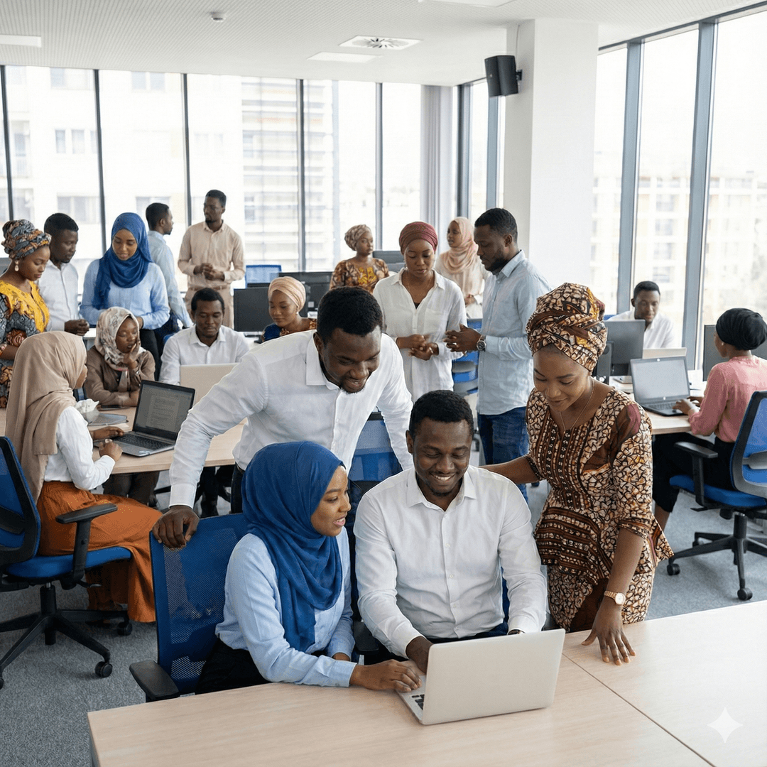 Équipe africaine en formation